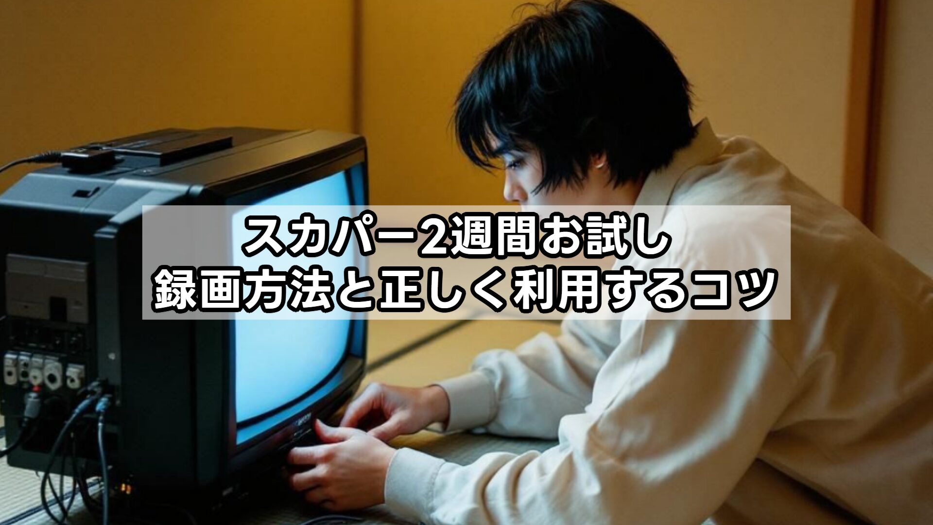 スカパー2週間お試し 録画方法と正しく利用するコツ