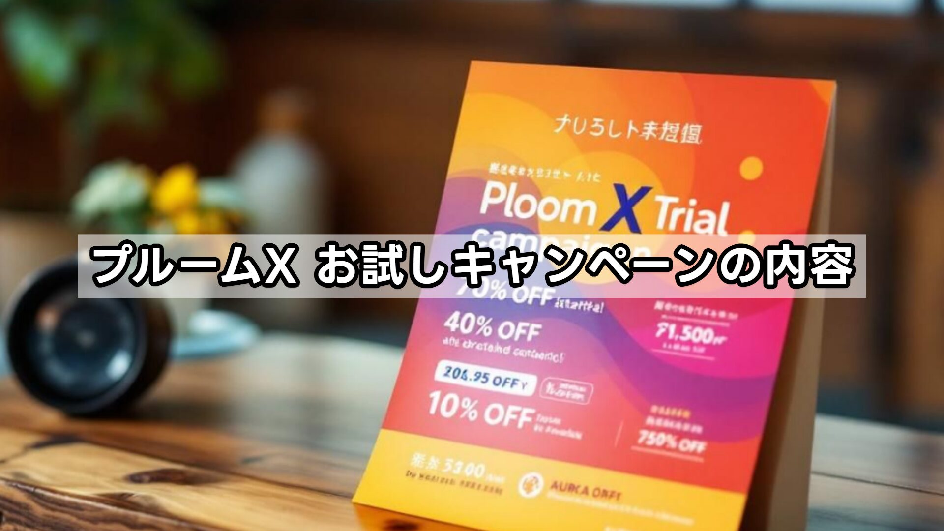 プルームX お試しキャンペーンの内容