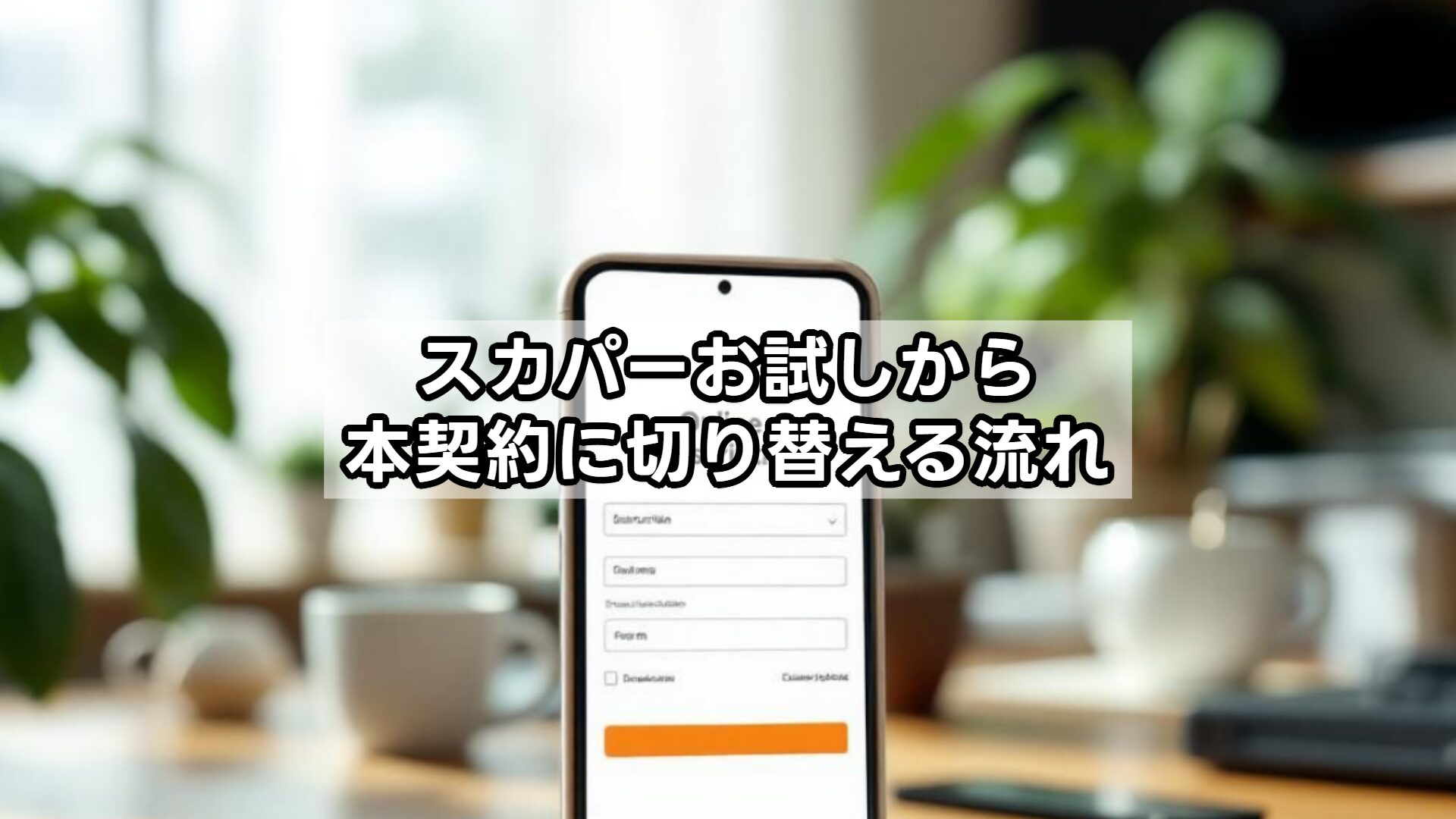 スカパーお試しから本契約に切り替える流れ