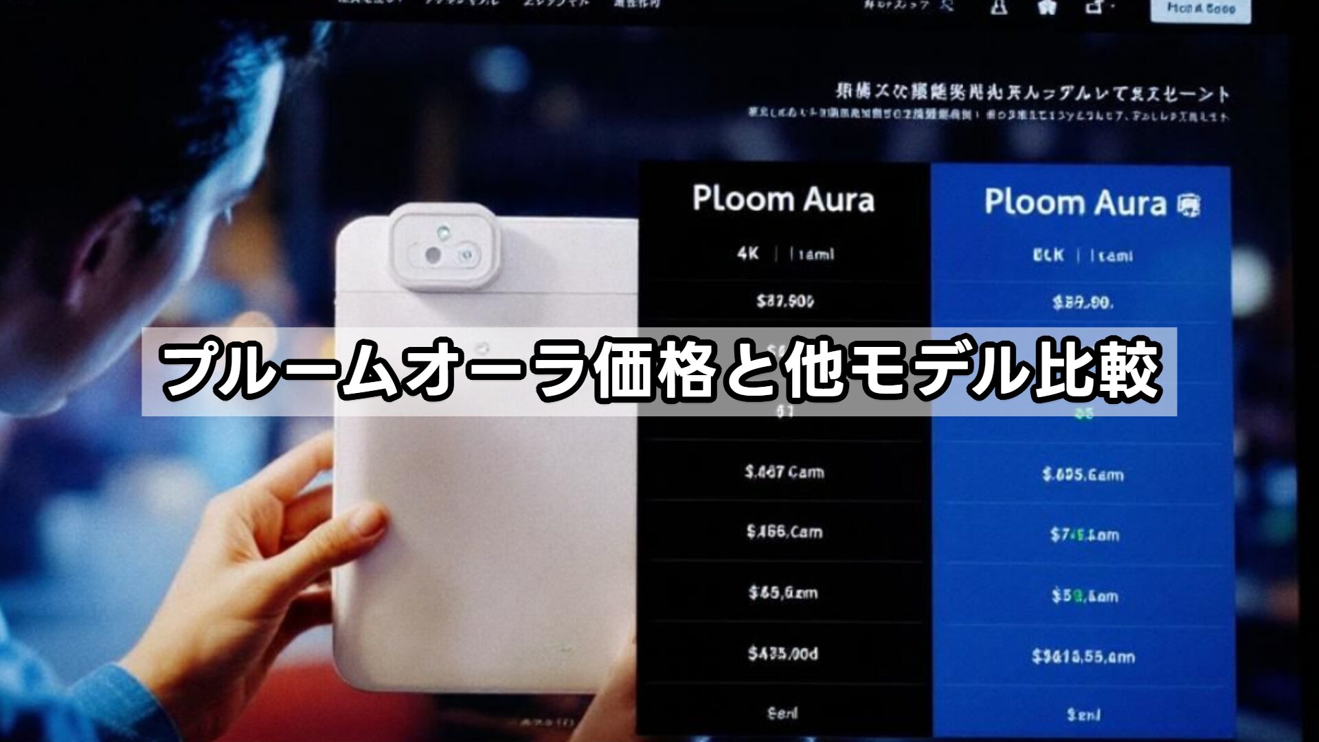 プルームオーラ（Ploom AURA）価格と他モデル比較