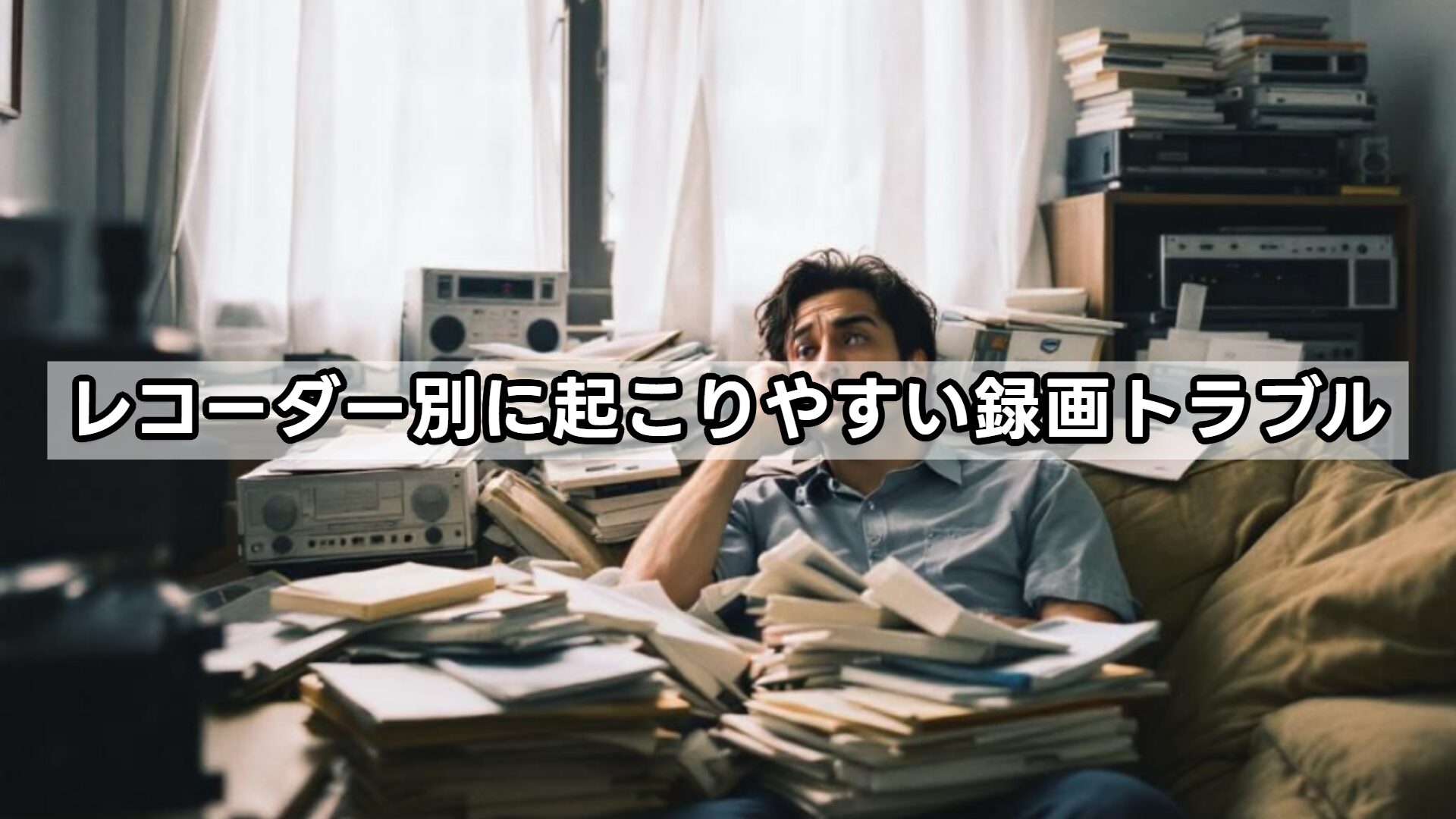 レコーダー別に起こりやすい録画トラブル