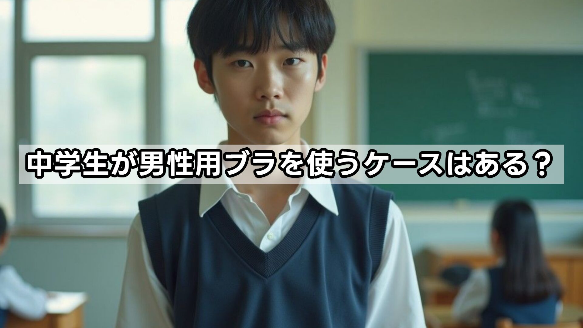 中学生が男性用ブラを使うケースはある？