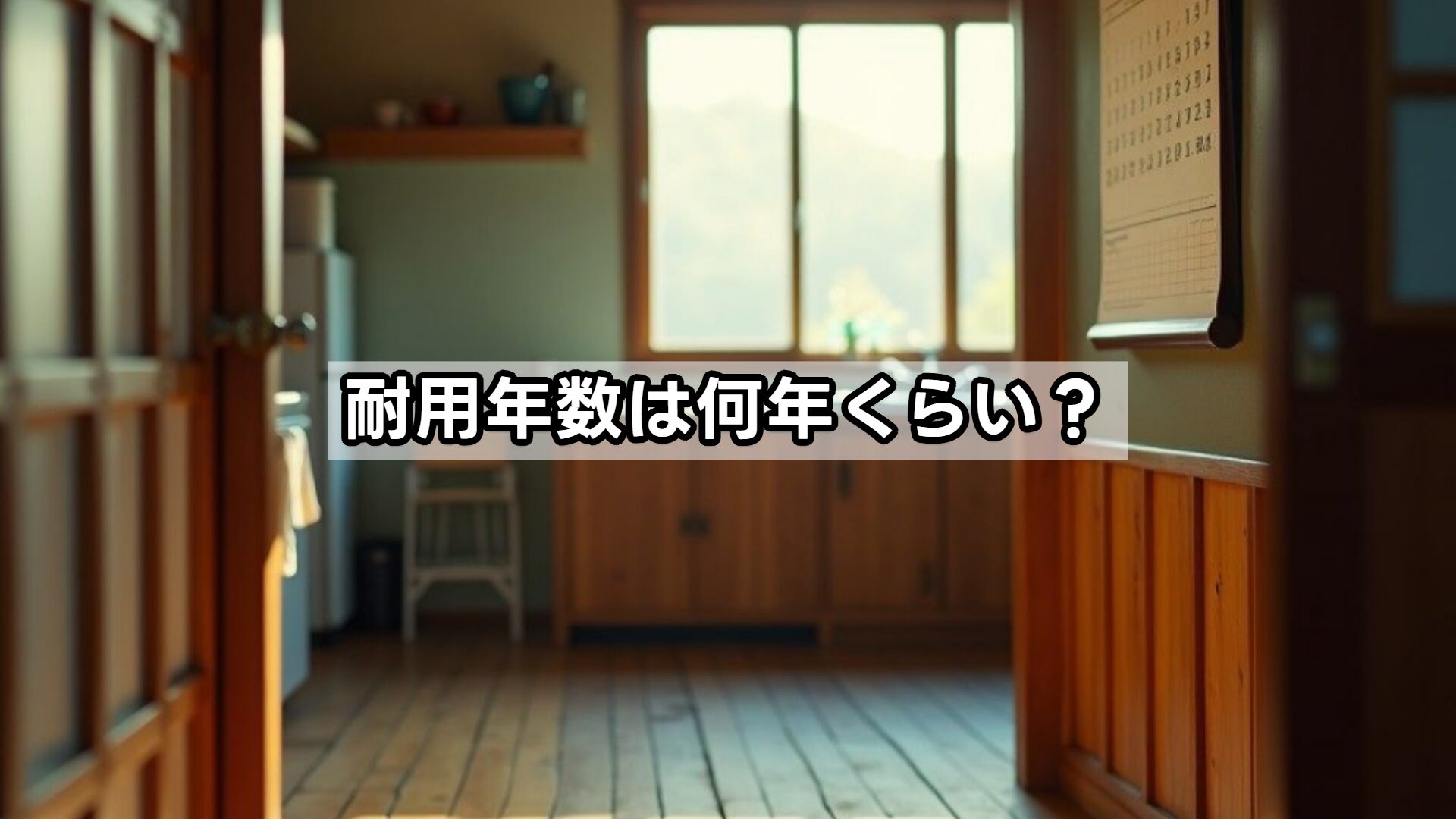 耐用年数は何年くらい？