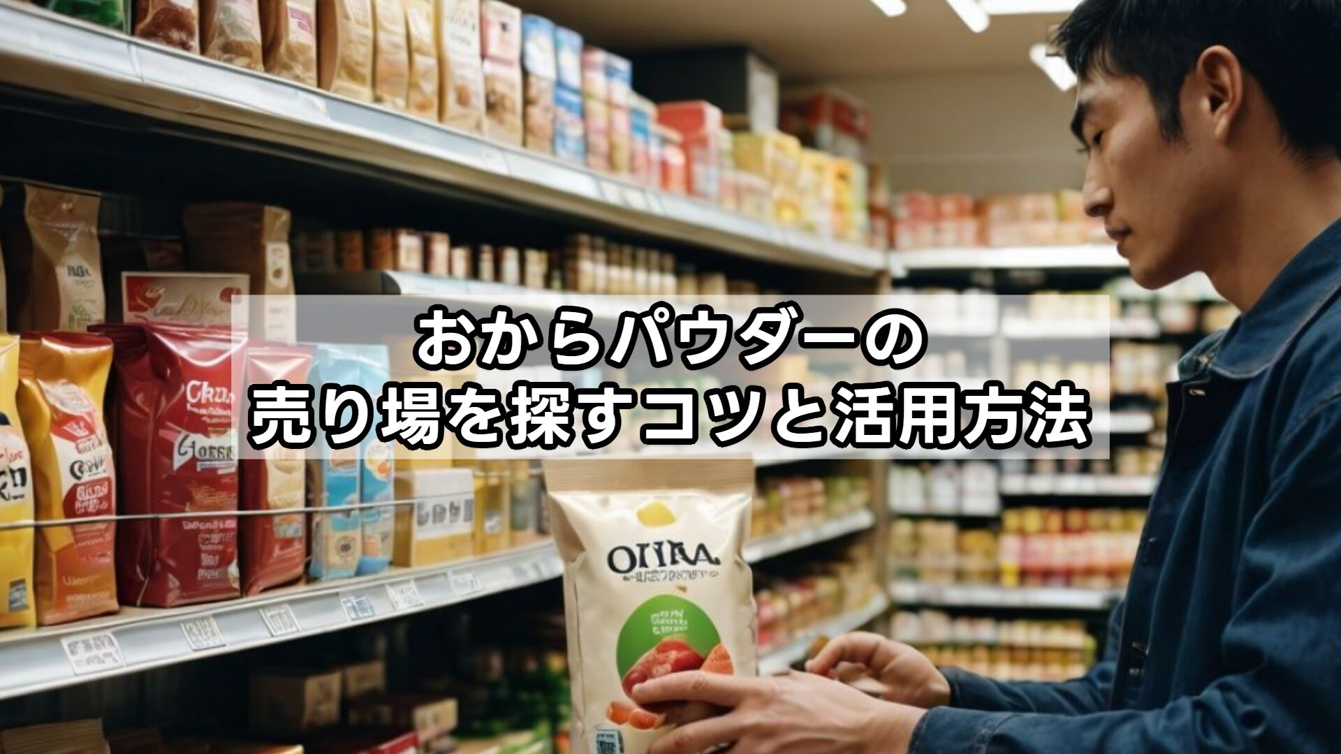おからパウダーの売り場を探すコツと活用方法