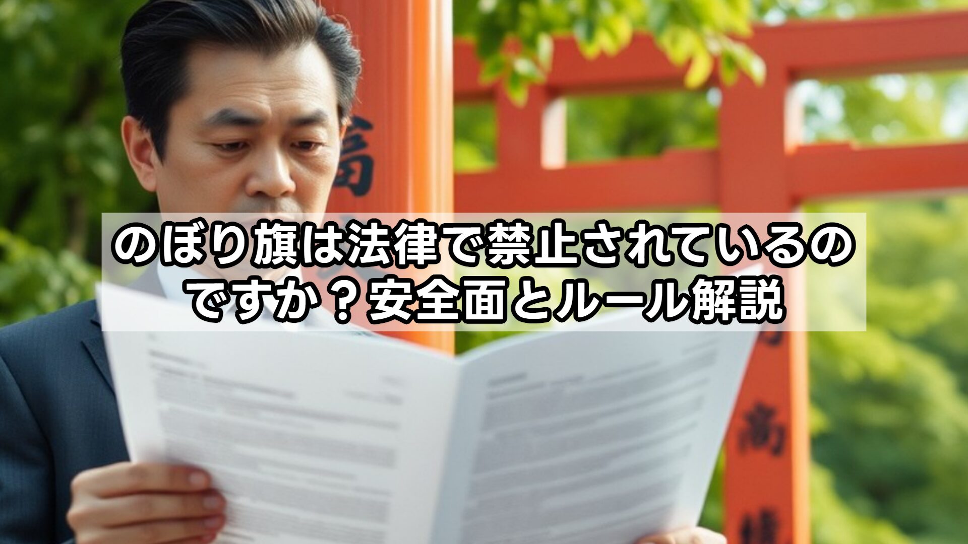 のぼり旗は法律で禁止されているのですか？安全面とルール解説