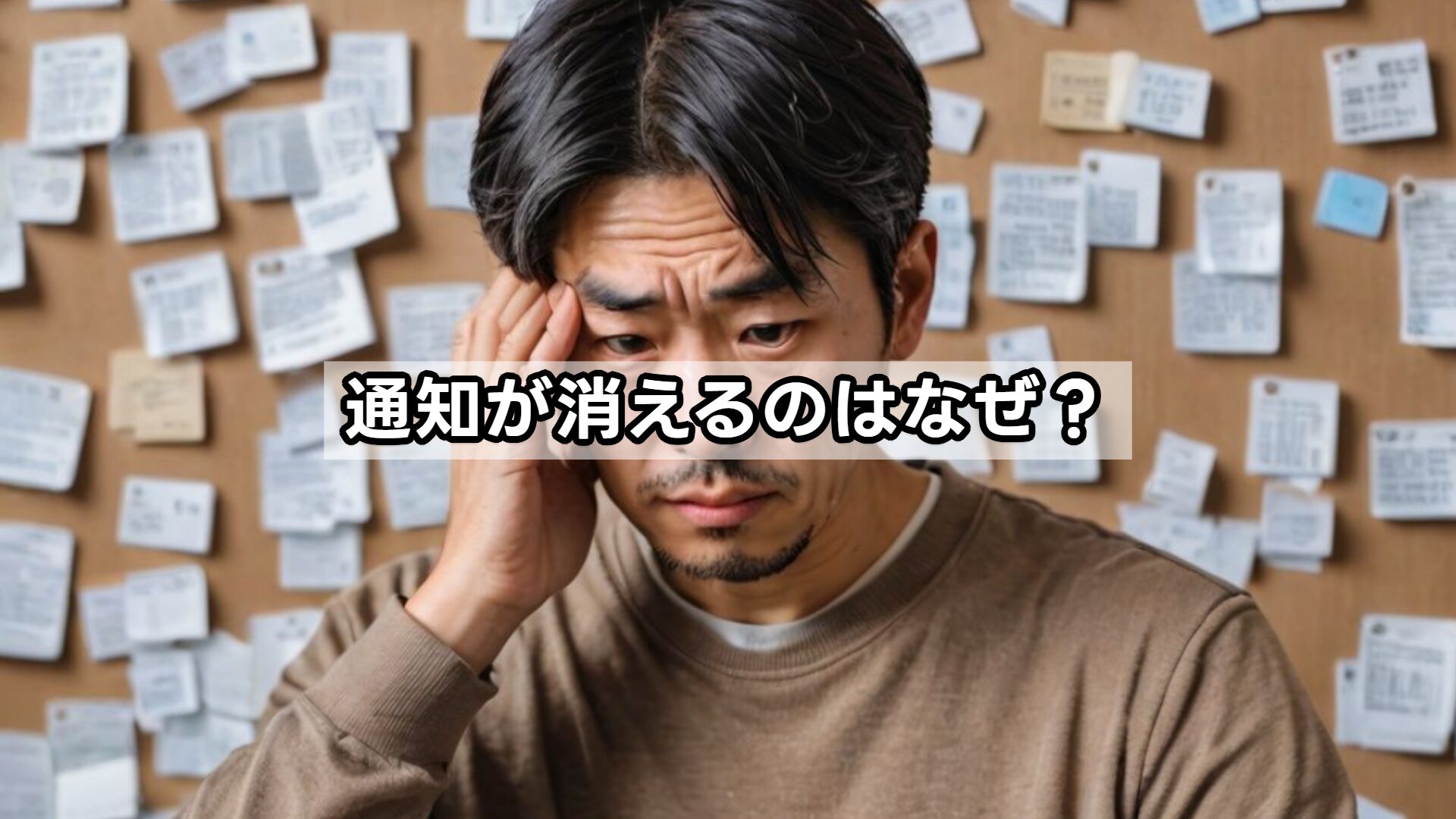 通知が消えるのはなぜ?