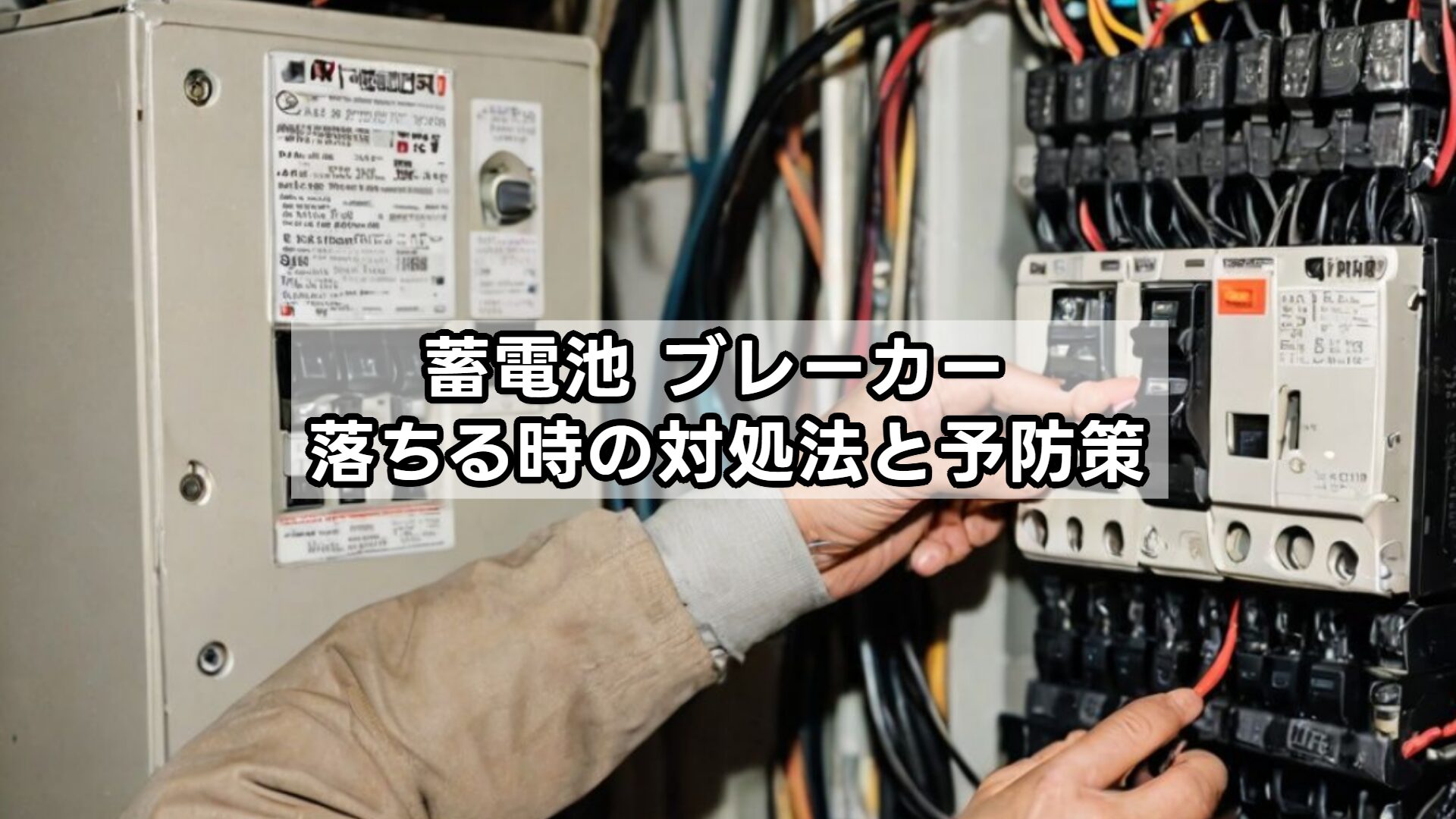 蓄電池 ブレーカー 落ちる時の対処法と予防策