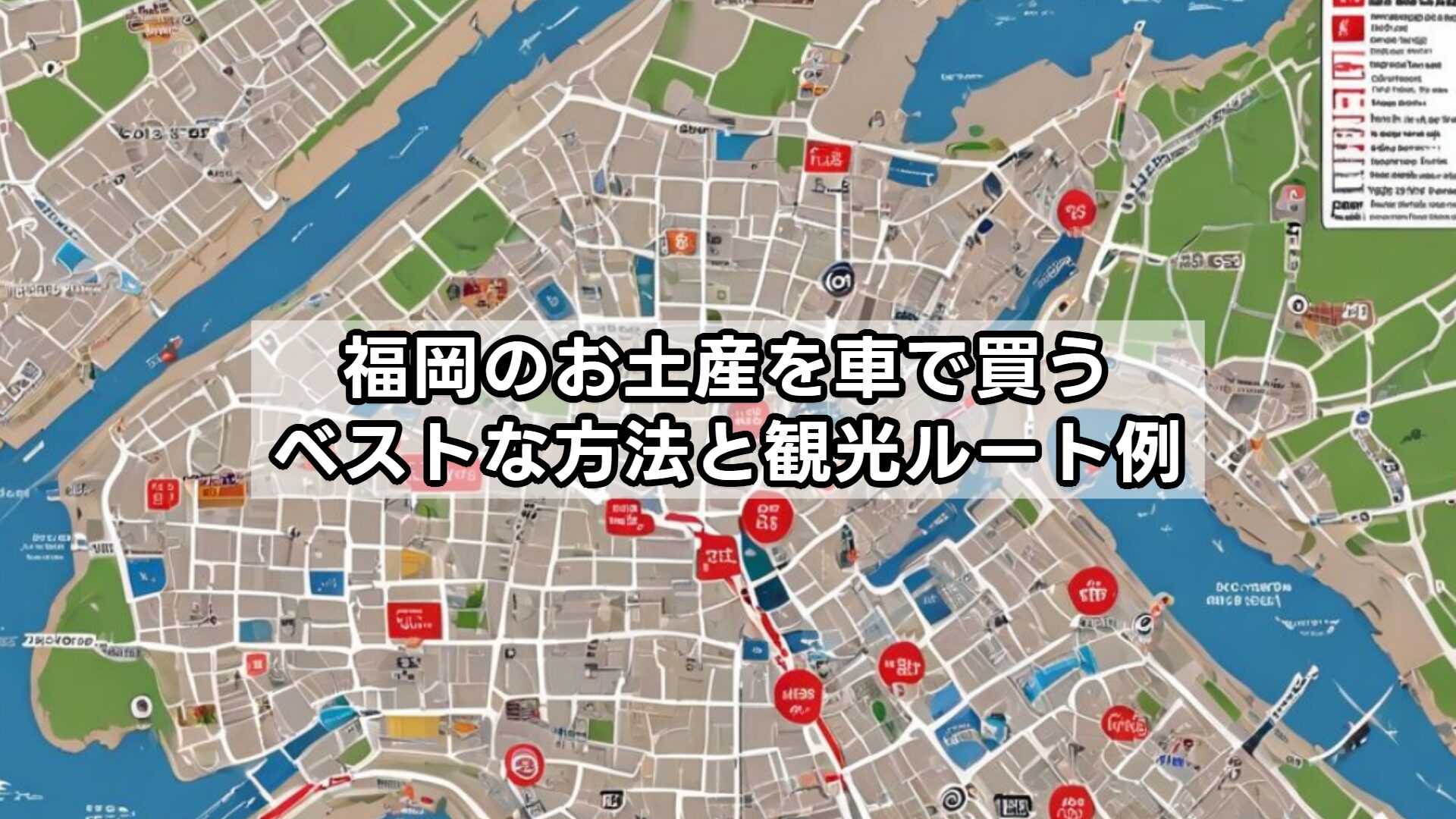 福岡のお土産を車で買うベストな方法と観光ルート例