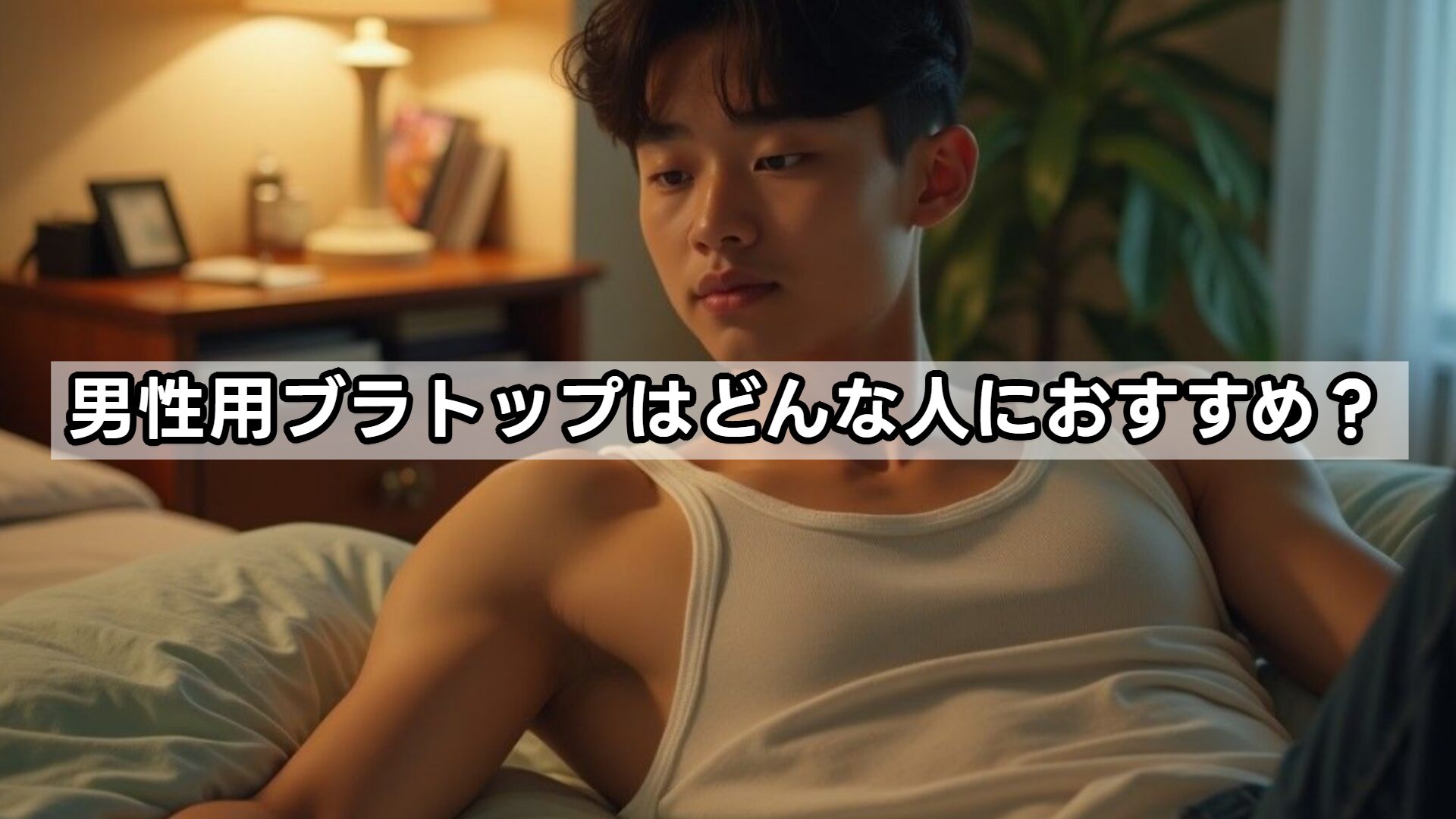 男性用ブラトップはどんな人におすすめ？