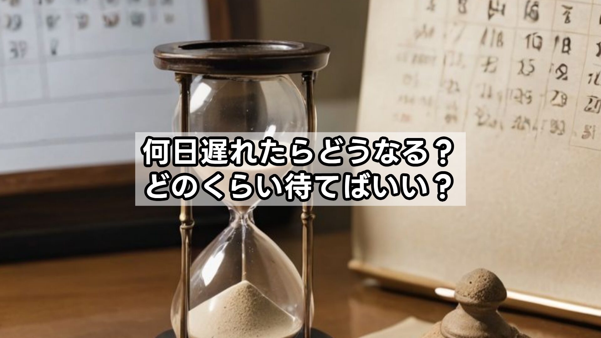 何日遅れたらどうなる？どのくらい待てばいい？