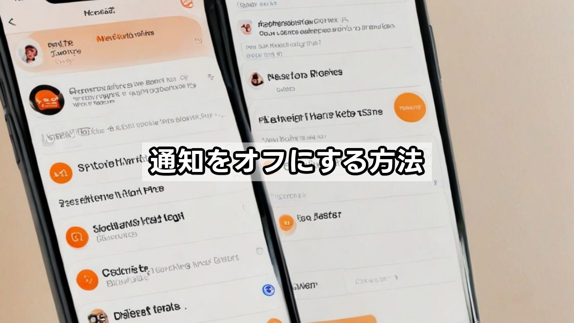 通知をオフにする方法