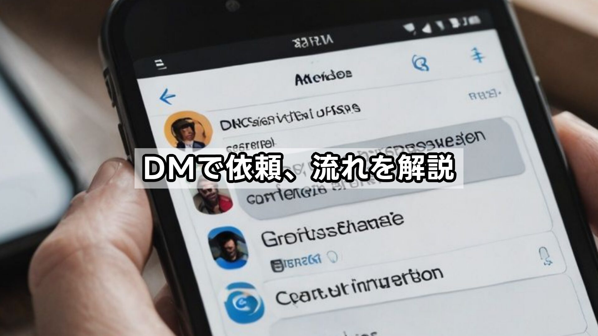 DMで依頼、流れを解説