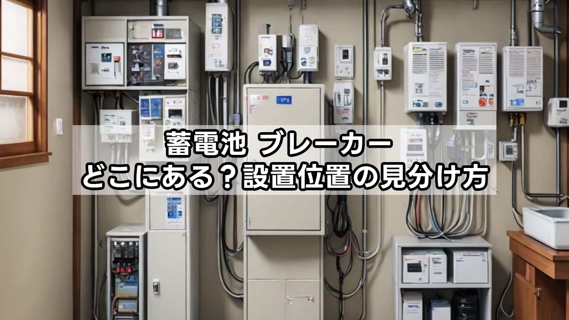 蓄電池 ブレーカー どこにある?設置位置の見分け方