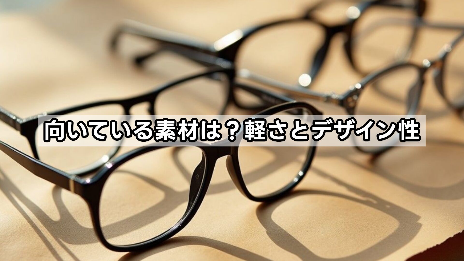 向いている素材は？軽さとデザイン性