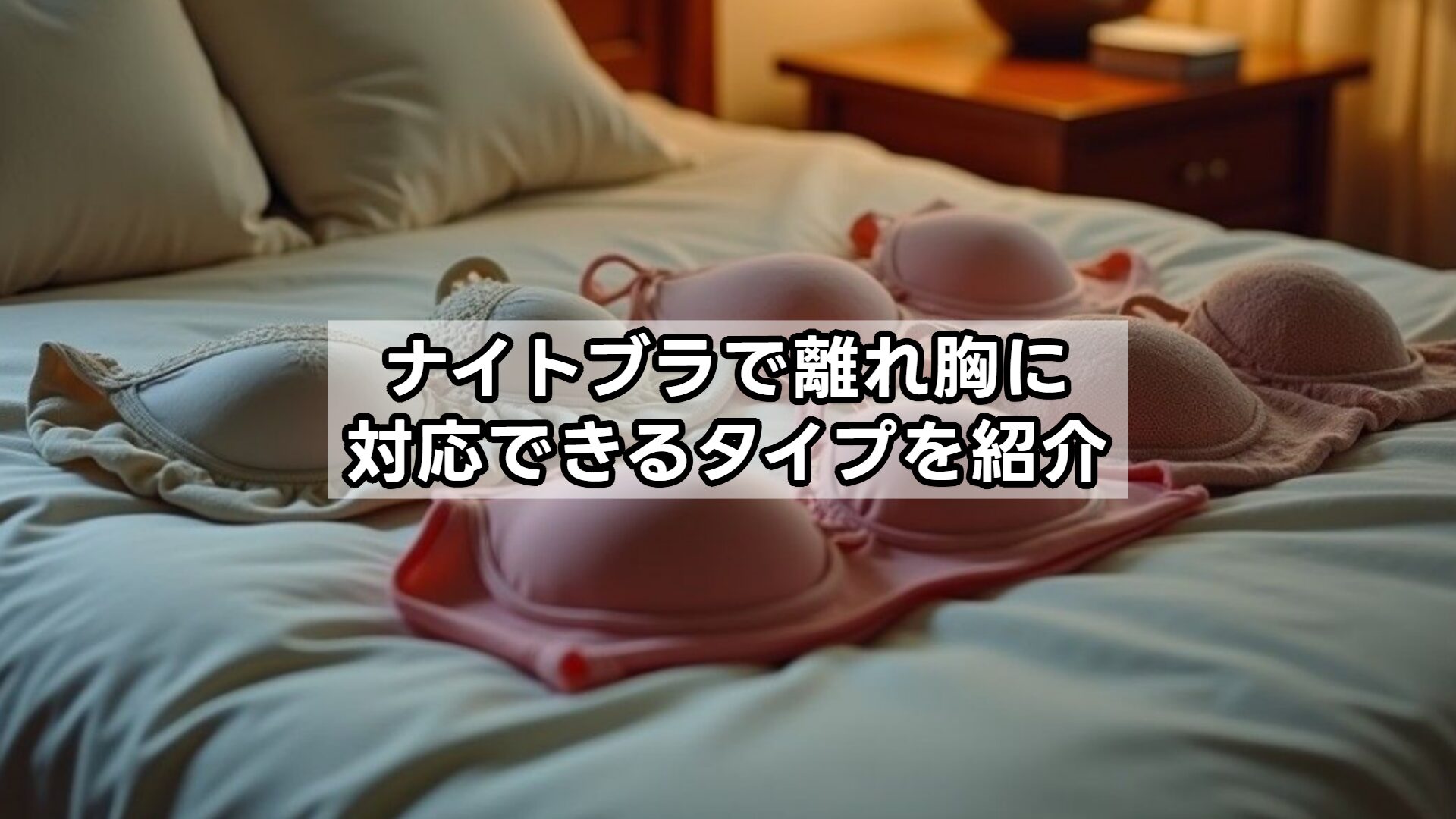 ナイトブラで離れ胸に対応できるタイプを紹介