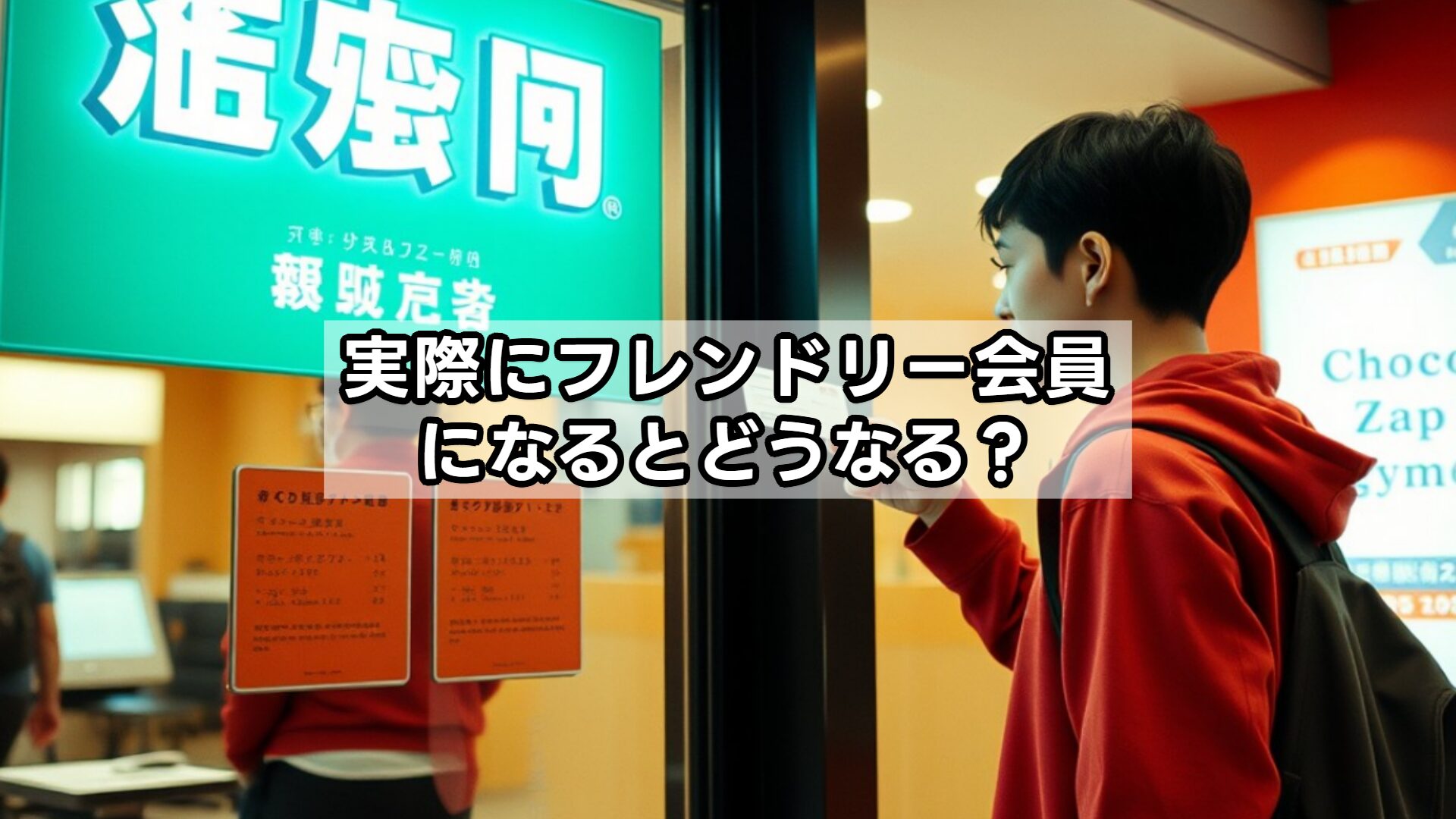 実際にフレンドリー会員になるとどうなる？