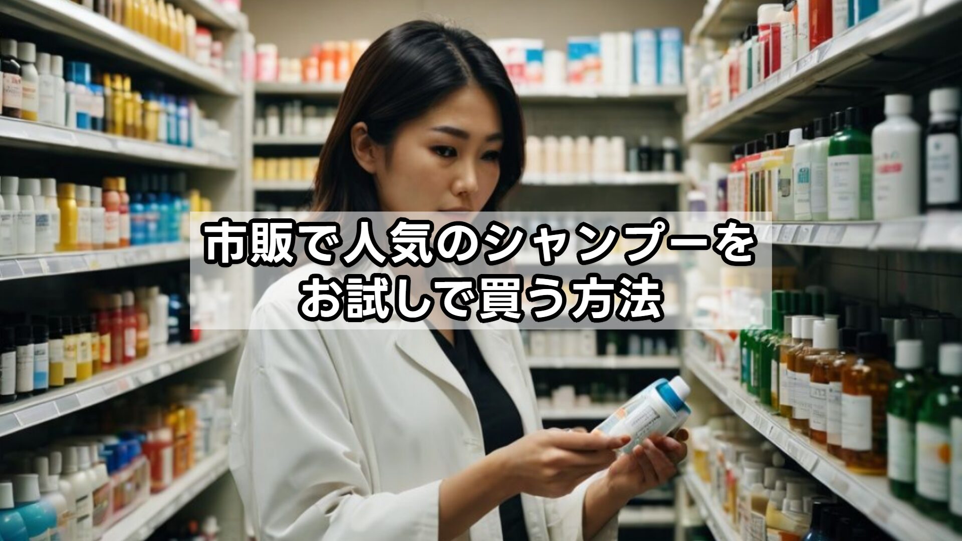 市販で人気のシャンプーをお試しで買う方法