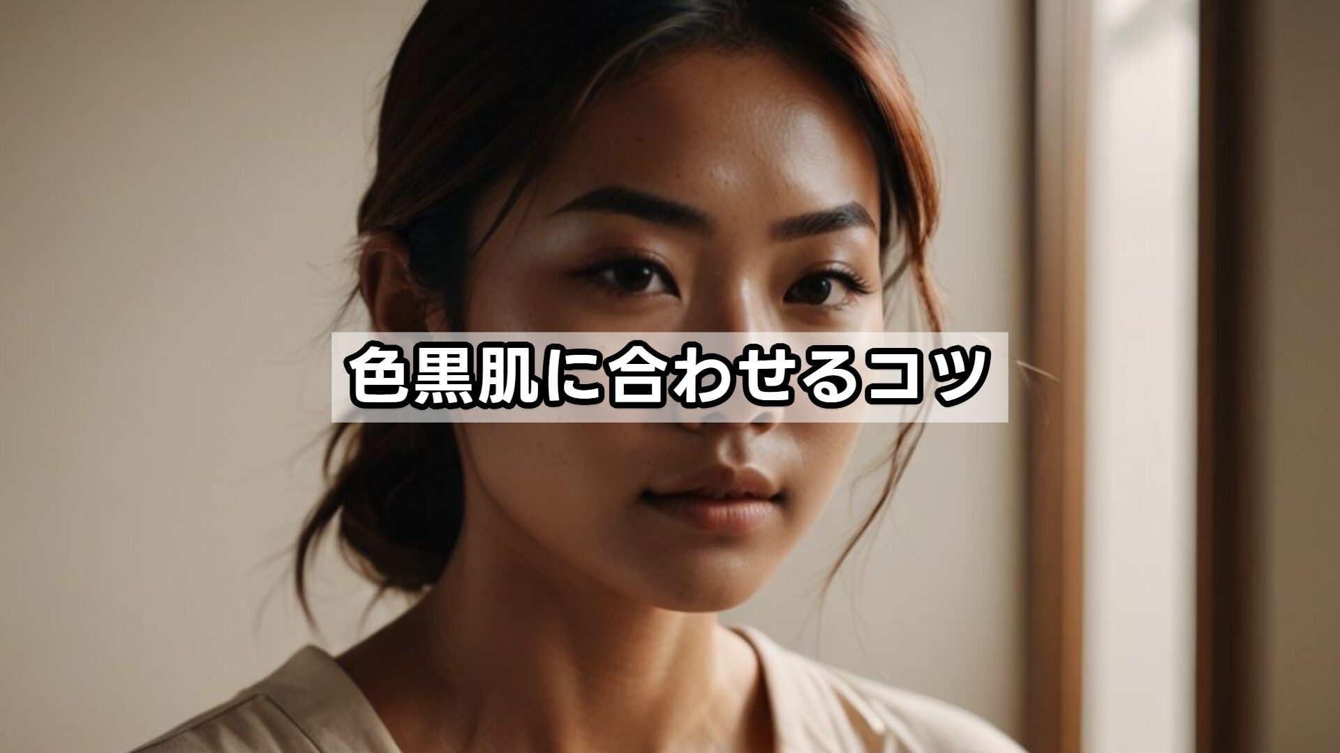 色黒肌に合わせるコツ