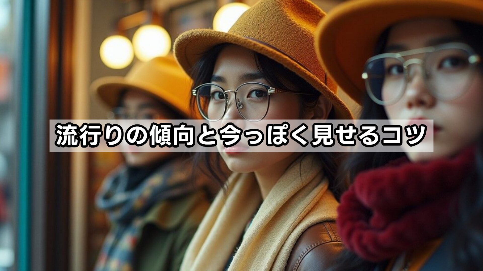 流行りの傾向と今っぽく見せるコツ