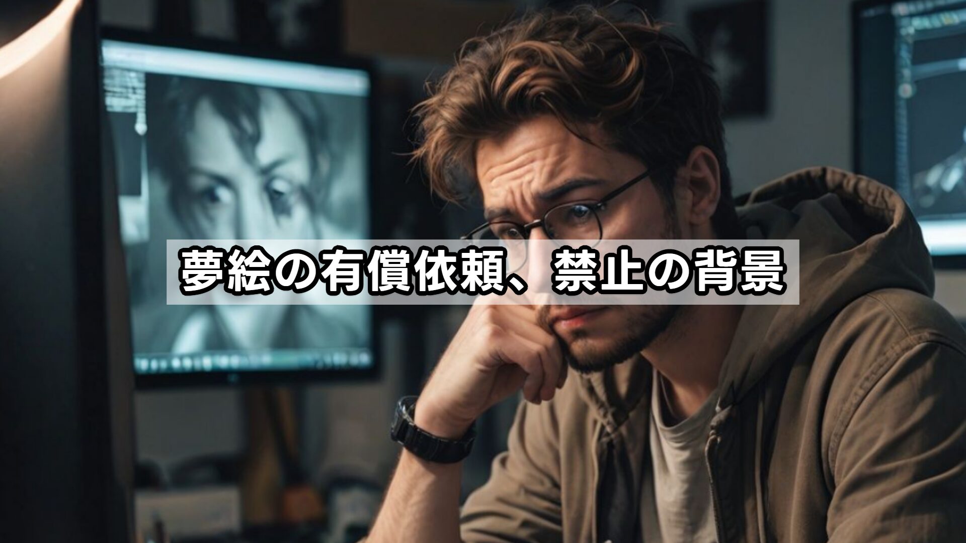 夢絵の有償依頼、禁止の背景