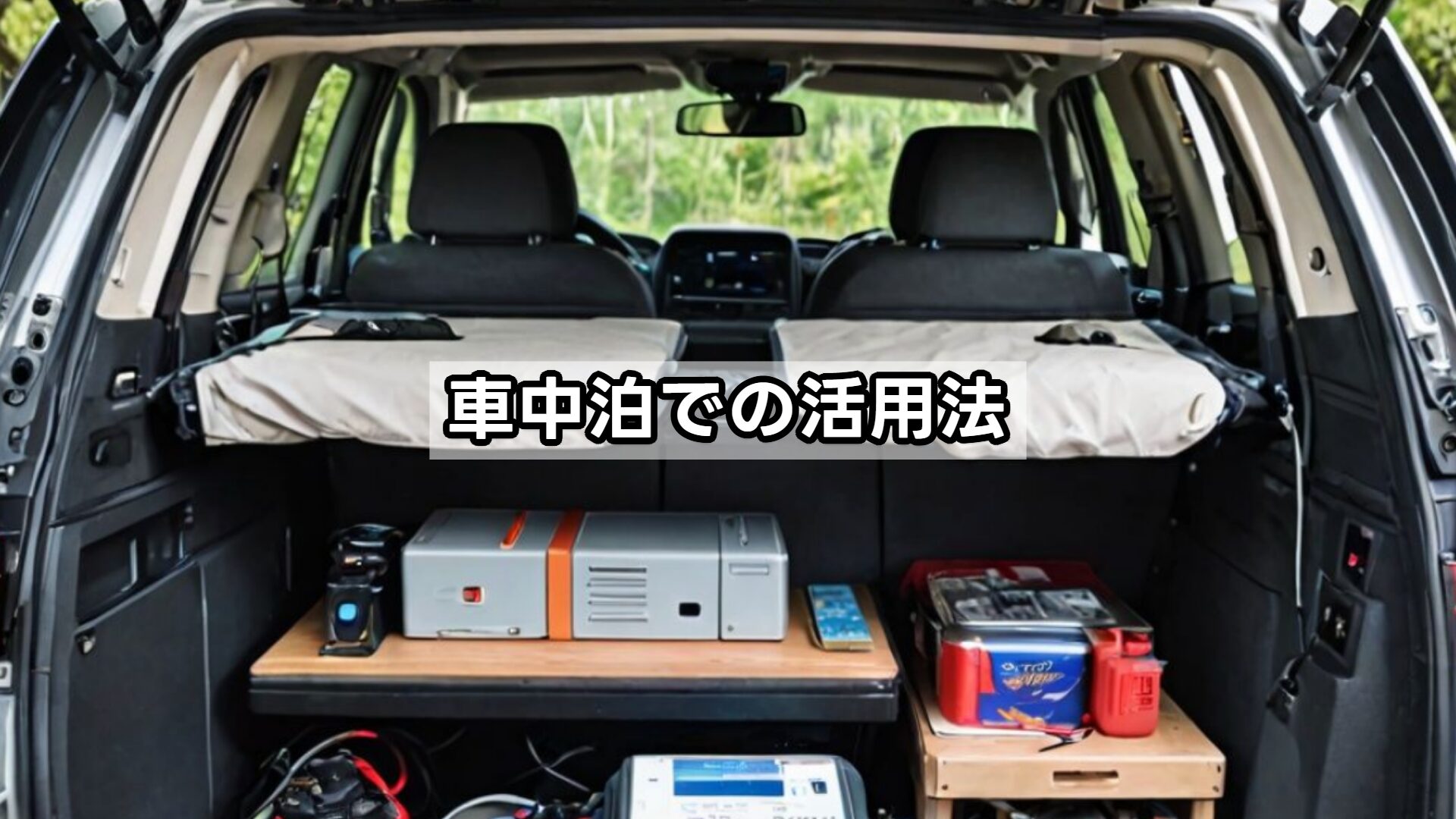 車中泊での活用法