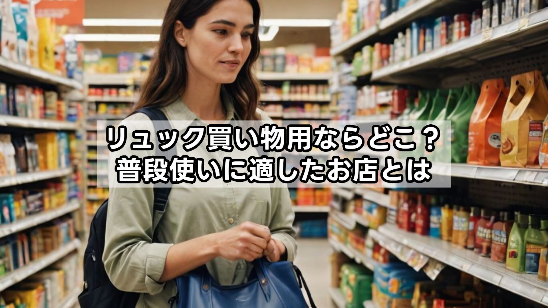 リュック買い物用ならどこ？普段使いに適したお店とは
