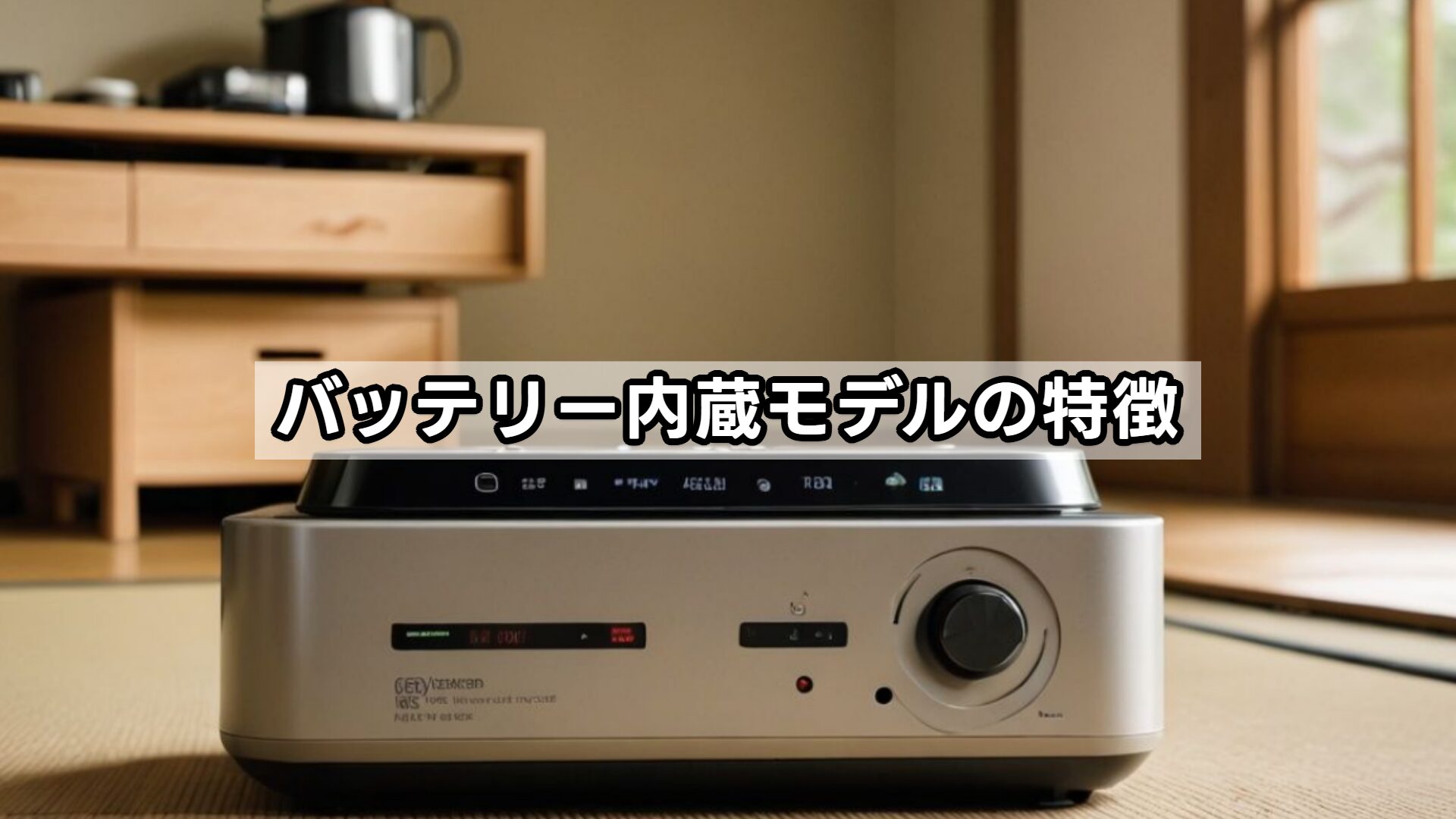 バッテリー内蔵モデルの特徴