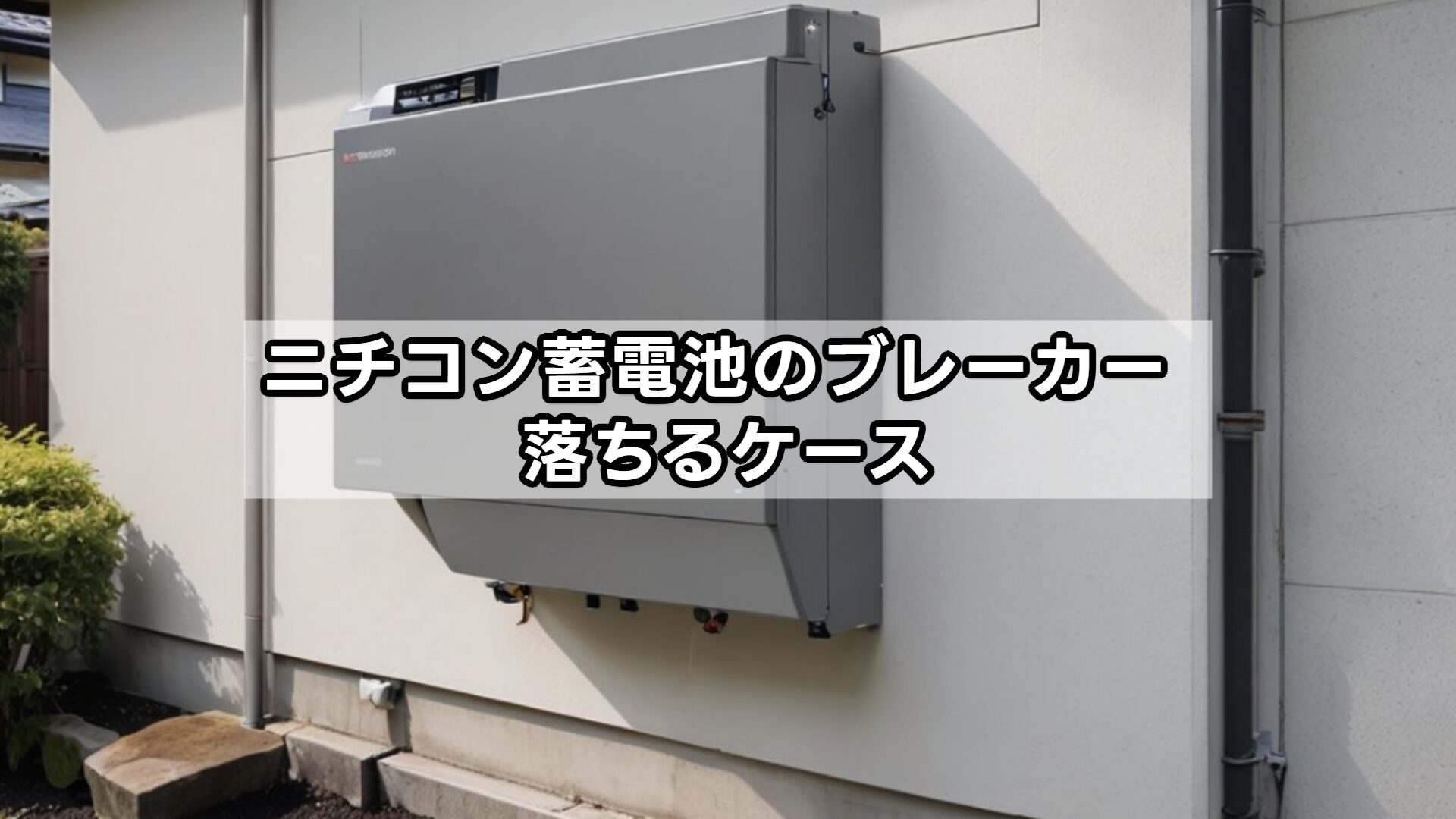 ニチコン 蓄電池 ブレーカー 落ちるケース