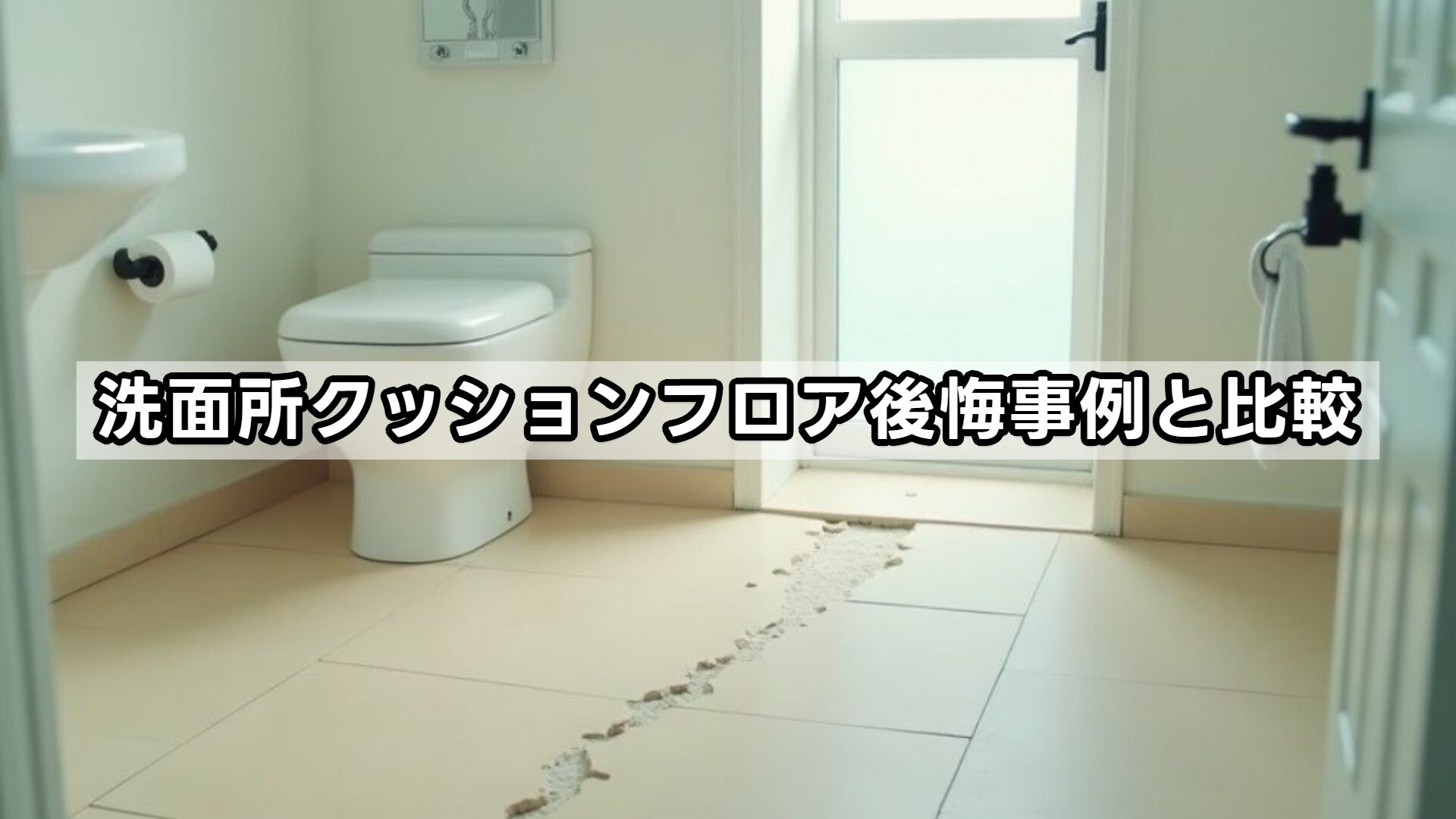 洗面所クッションフロア後悔事例と比較