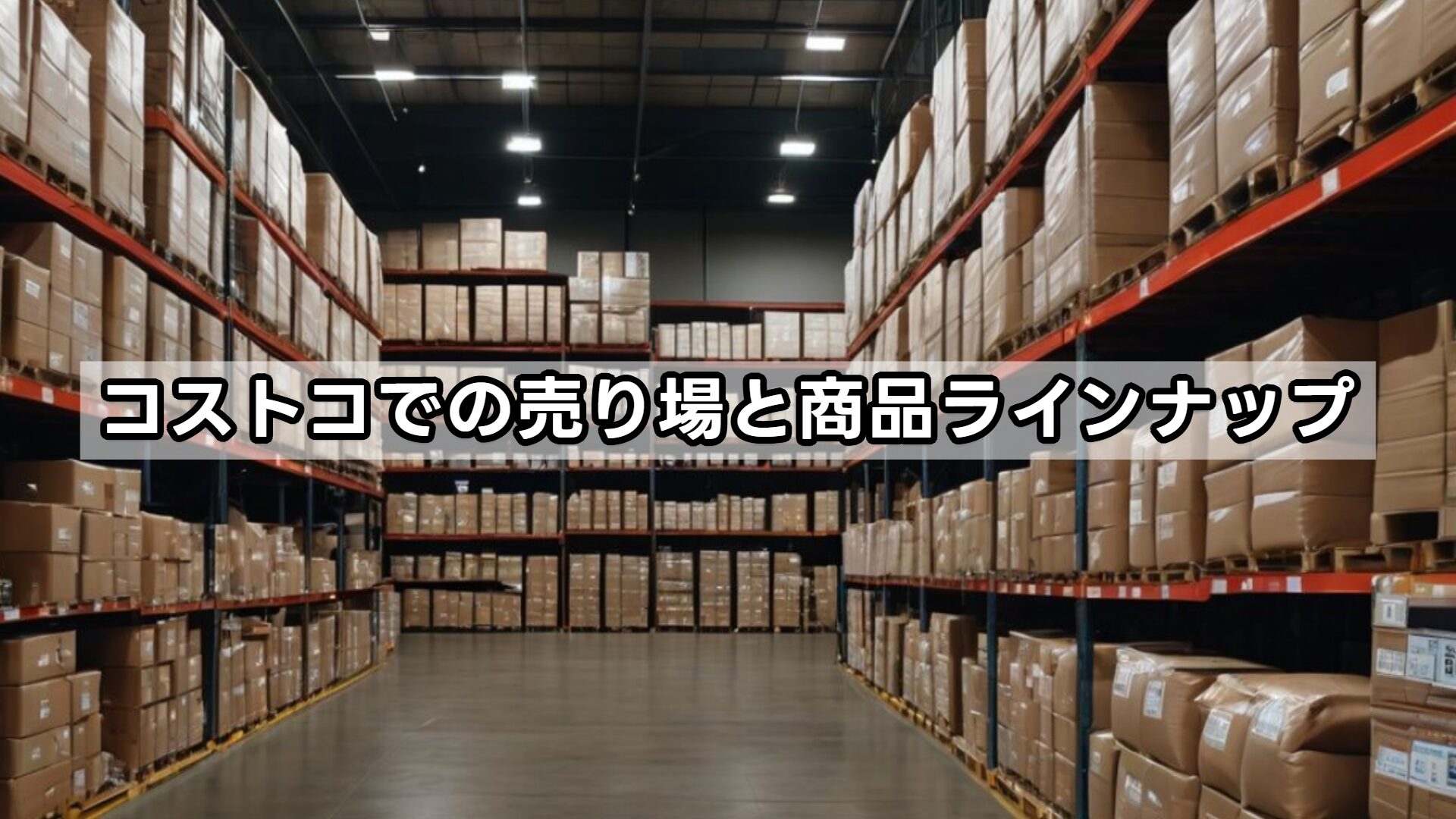 コストコでの売り場と商品ラインナップ