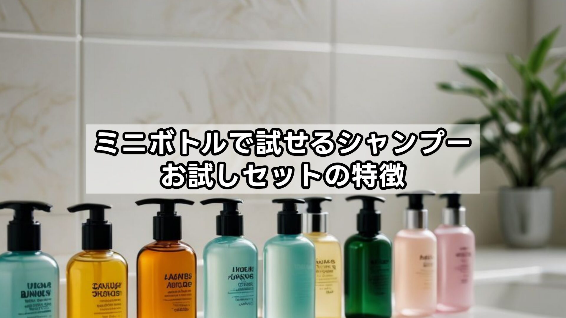 ミニボトルで試せるシャンプーお試しセットの特徴