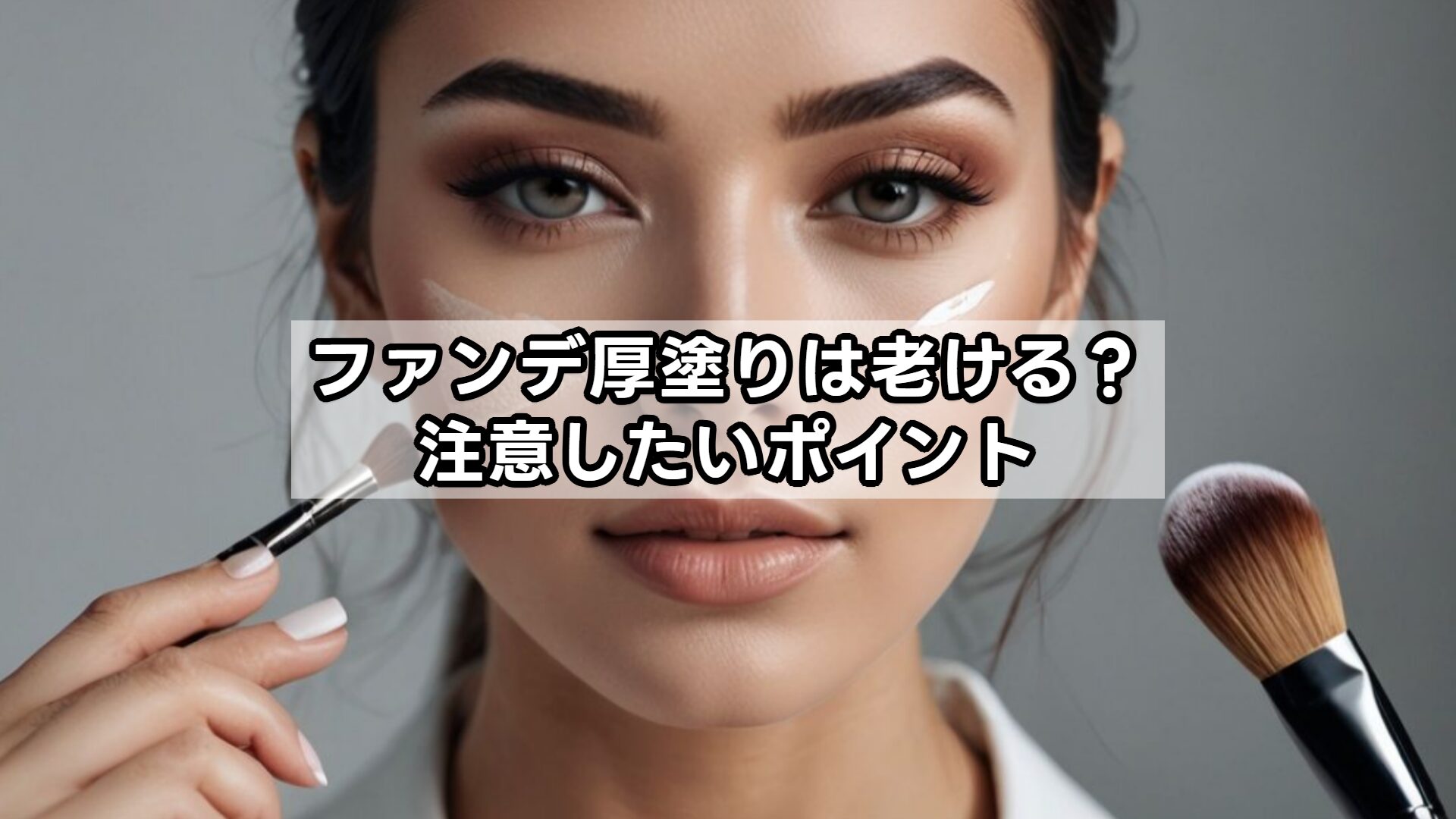 ファンデ厚塗りは老ける？注意したいポイント