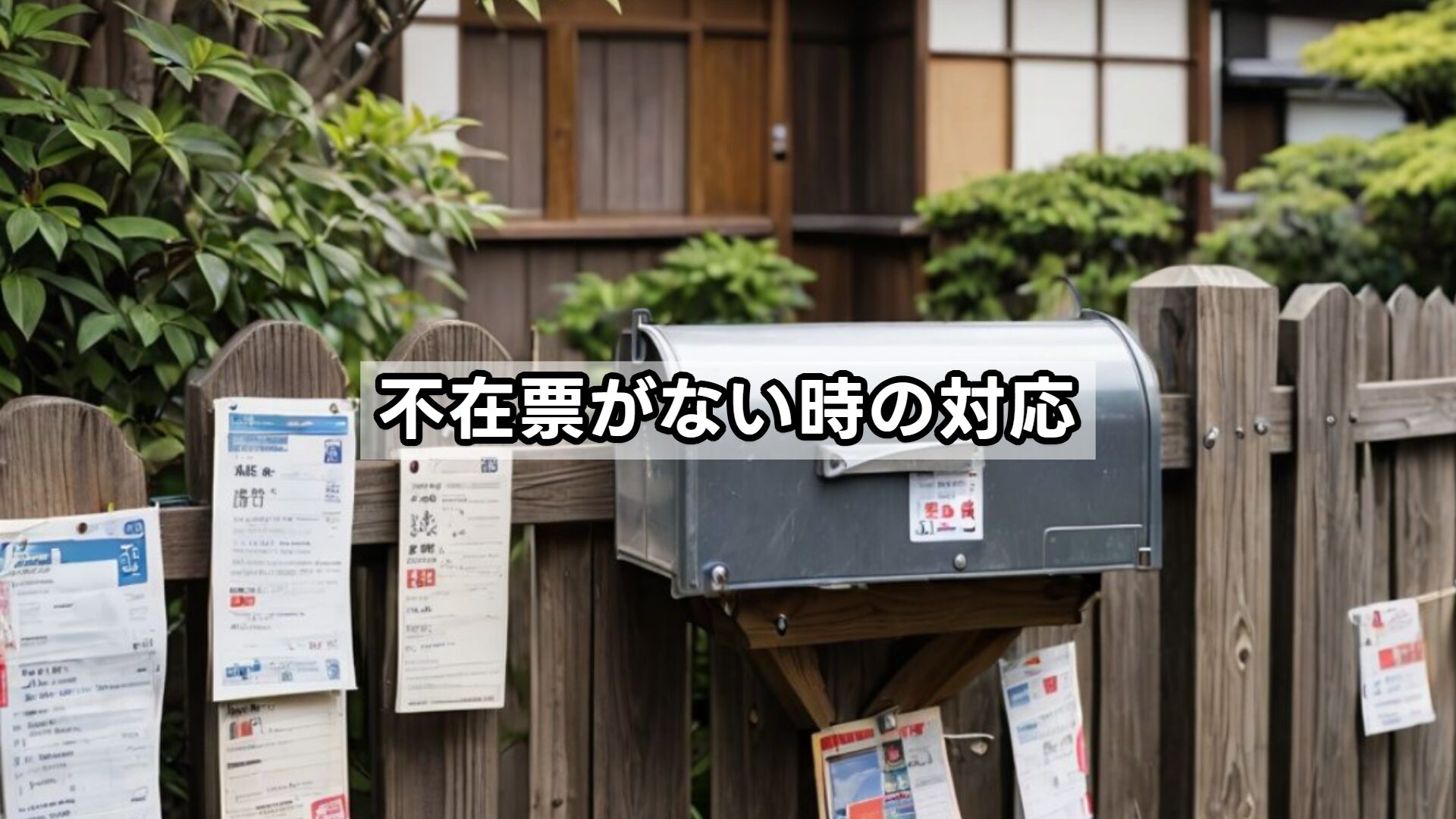 不在票がない時の対応