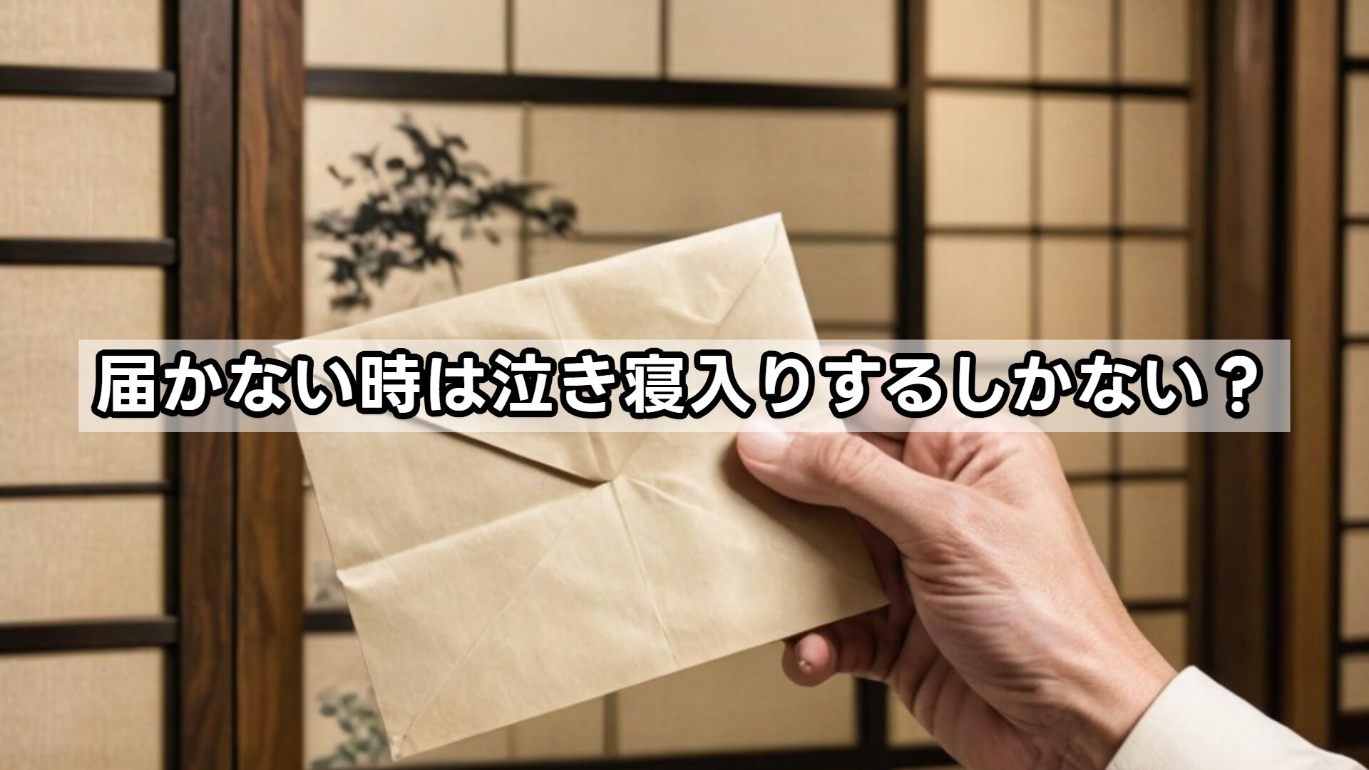 届かない時は泣き寝入りするしかない？