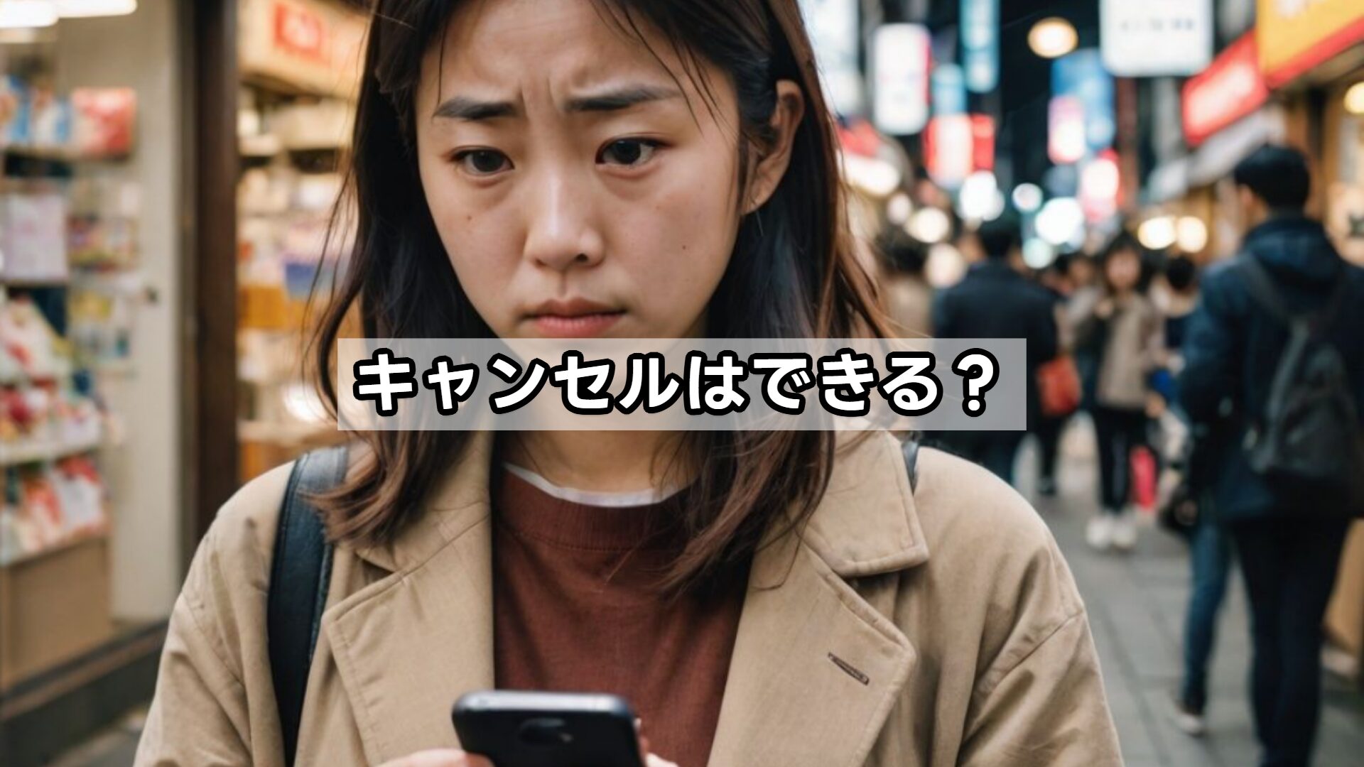 キャンセルはできる?