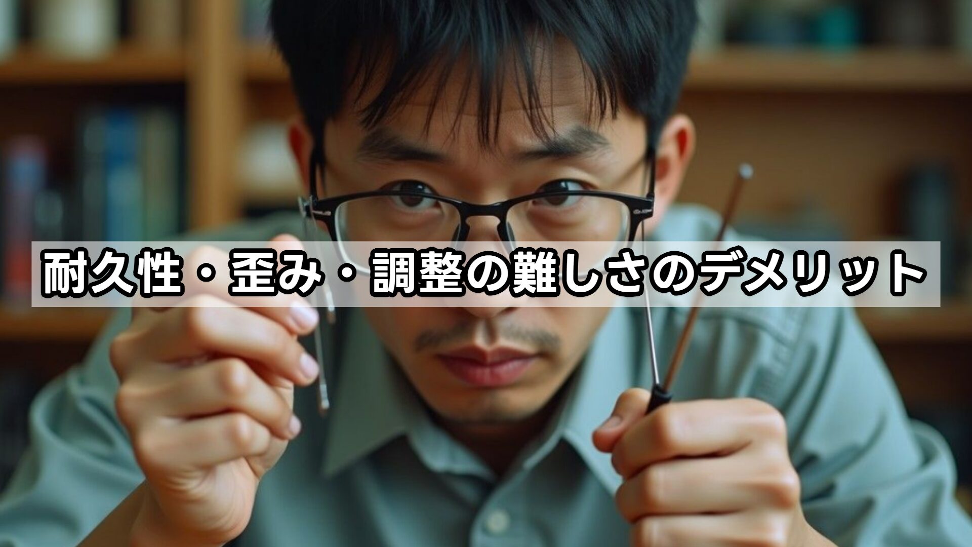 耐久性・歪み・調整の難しさのデメリット