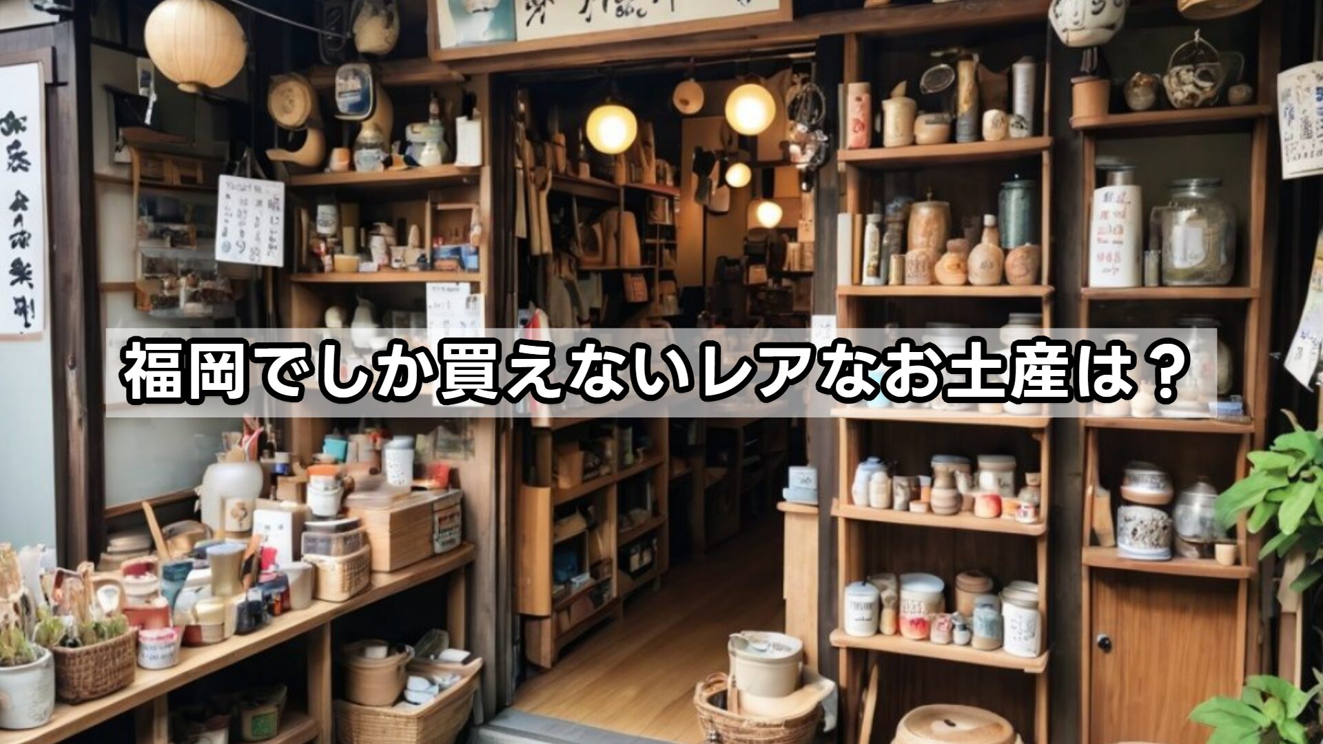 福岡でしか買えないレアなお土産は?