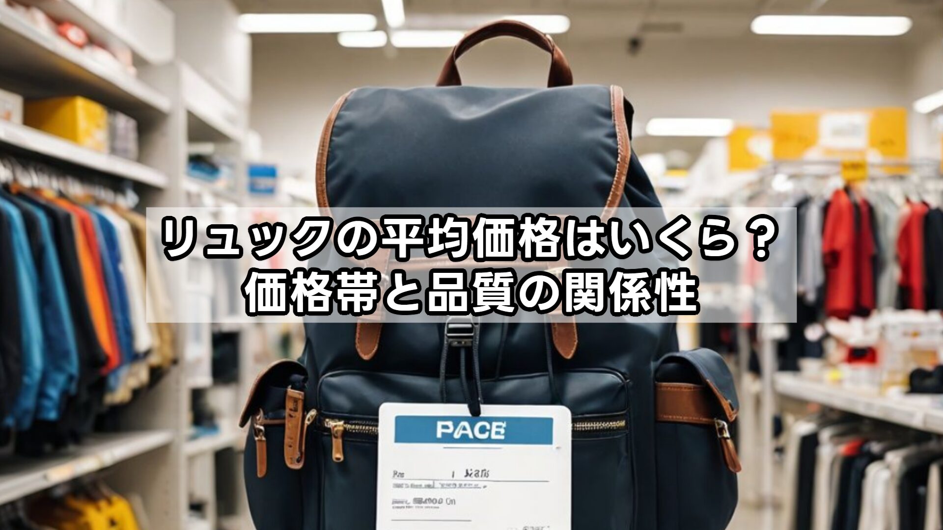 リュックの平均価格はいくら？価格帯と品質の関係性