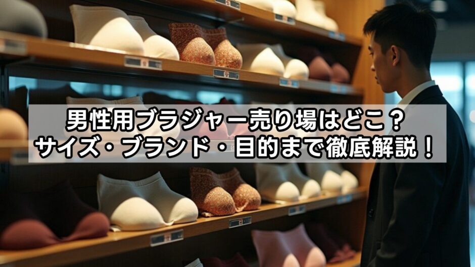 男性用ブラジャー売り場はどこ？サイズ・ブランド・目的まで徹底解説！