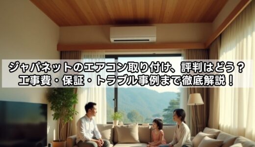 ジャパネットのエアコン取り付け、評判はどう？工事費・保証・トラブル事例まで徹底解説！