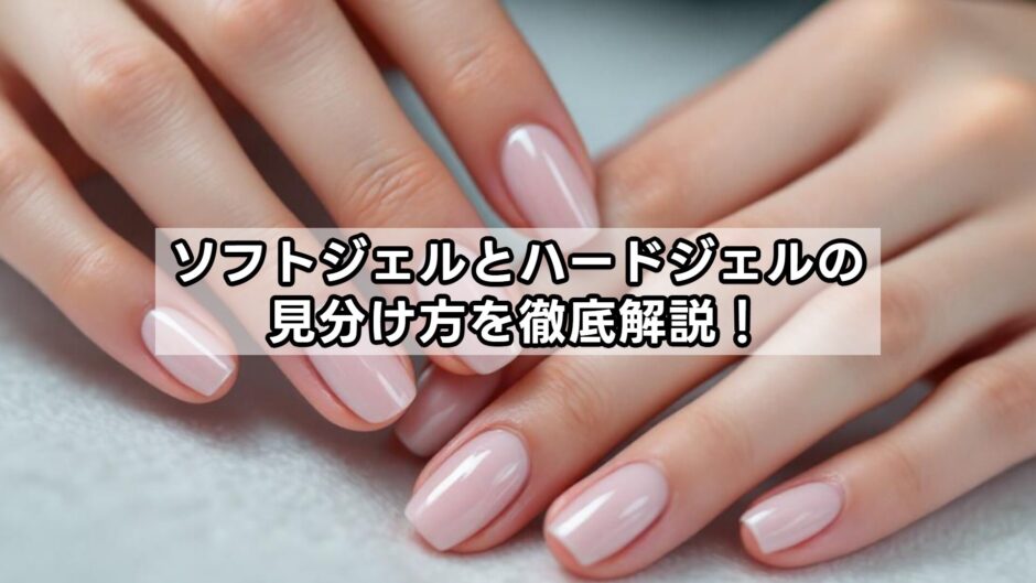 【ネイル】ソフトジェルとハードジェルの見分け方を徹底解説！※初心者必見のポイント