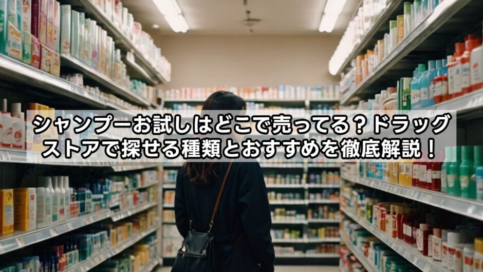 シャンプーのお試しはどこで売ってる？ドラッグストアやドンキにある？※販売店とオススメ商品まとめ