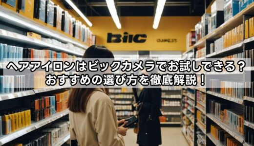 ヘアアイロンはビックカメラでお試しできる？おすすめの選び方を徹底解説！