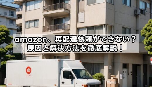 amazon、再配達依頼ができない？原因と解決方法を徹底解説！