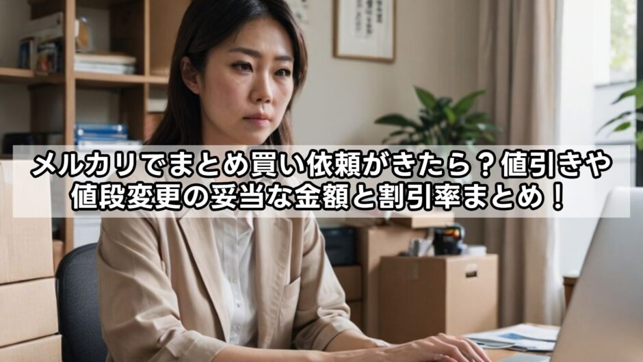 メルカリでまとめ買い依頼がきたら？値引きや値段変更の妥当な金額と割引率まとめ！