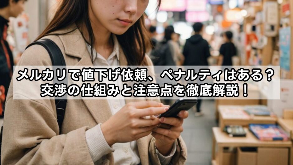 メルカリで値下げ依頼、ペナルティはある？交渉の仕組みと注意点を徹底解説！