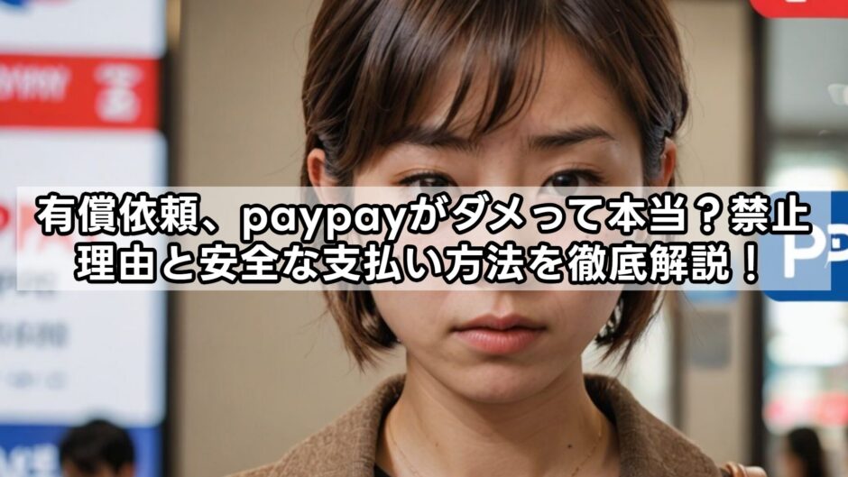 有償依頼、paypayがダメって本当？禁止理由と安全な支払い方法を徹底解説！