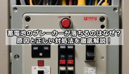 蓄電池のブレーカーが落ちるのはなぜ？原因と正しい対処法を徹底解説！