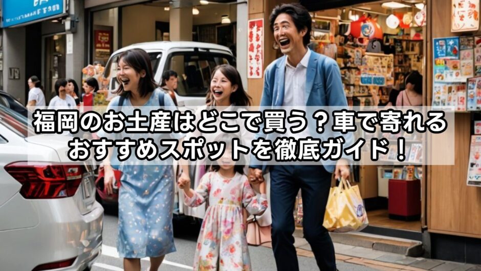 福岡お土産はどこで買う？車で入りやすい店舗、より安い販売店まとめ！高速のサービスエリアでオススメは？
