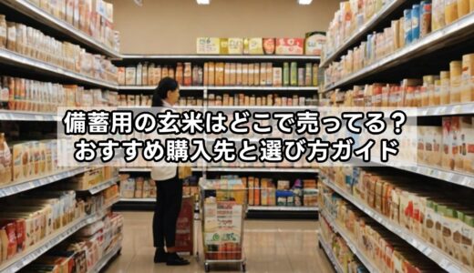 備蓄米の玄米はどこで売ってる？玄米のまま販売している店舗や場所、購入方法を徹底調査！